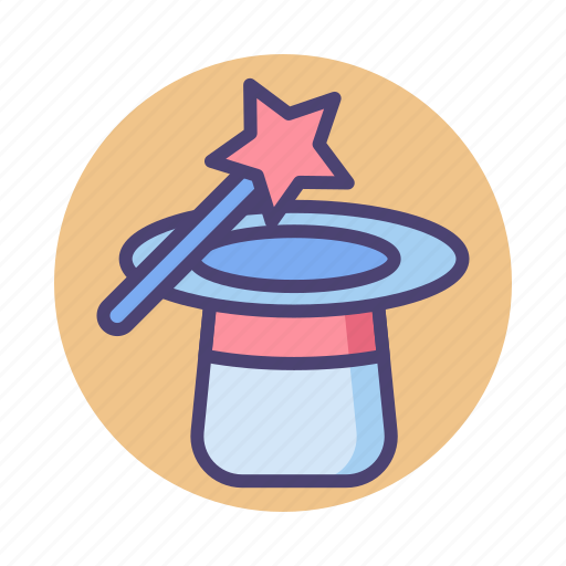 Magic, magic hat, magic wand, magical, magician icon - Download on Iconfinder