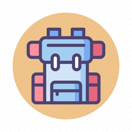 Backpack, backpacker, backpacking, bag, tramping, trekking icon - Download on Iconfinder