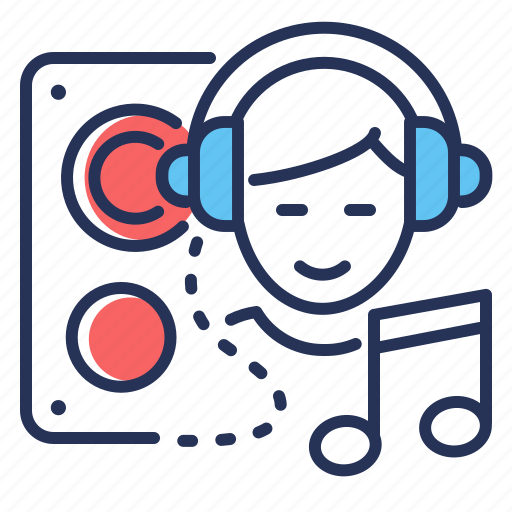 Boy, headset, listening, music icon - Download on Iconfinder