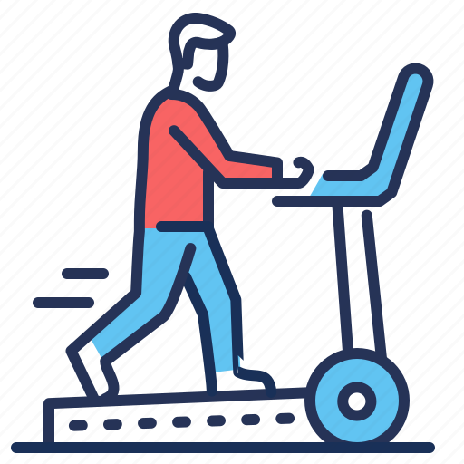 Gym, man, running, treadmill icon - Download on Iconfinder