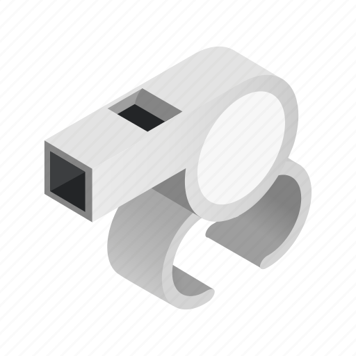 Blowing, equipment, isometric, police, referee, sport, whistle icon - Download on Iconfinder