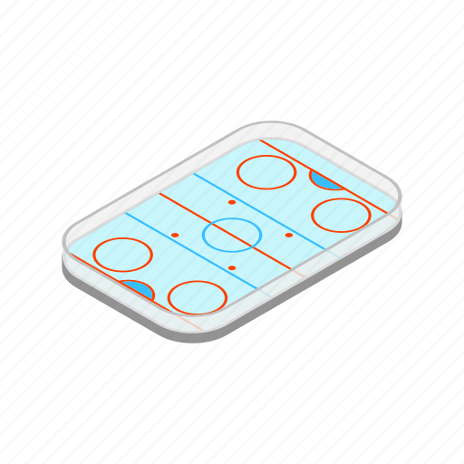 Cold, hockey, ice, isometric, line, rink, winter icon - Download on Iconfinder
