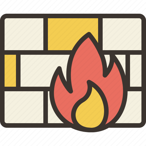 Firewall, protection, secure, wall icon - Download on Iconfinder