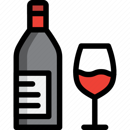 Bottle, drink, glass, hokkaido, wine icon - Download on Iconfinder
