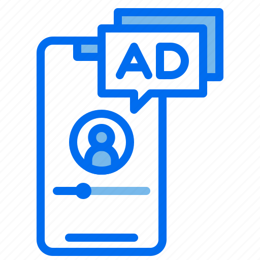 Ad, advertising, avatar, marketing, phone, video icon - Download on Iconfinder