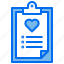 clipboard, emergency, heart, medical, task 