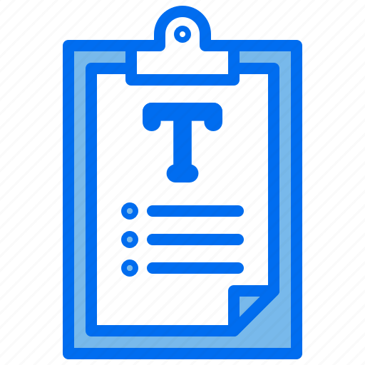 Checklist, clipboard, document, paper, task icon - Download on Iconfinder