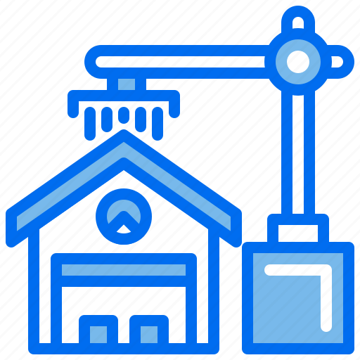 Build, crane, estate, house, machine, office, real icon - Download on Iconfinder