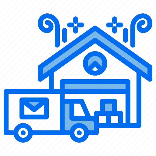Building, customer, delivery, mail, office, truck icon - Download on Iconfinder