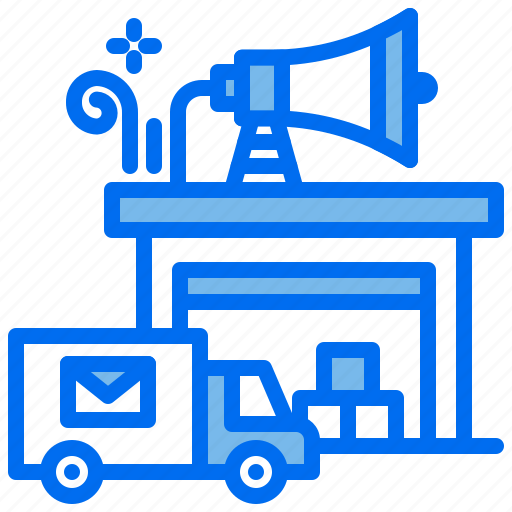 Advertising, building, delivery, mail, marketing, office, truck icon - Download on Iconfinder