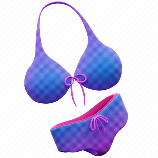 Swimsuit, swimming, summer, bikini, fashion, pool, beach 3D illustration - Download on Iconfinder
