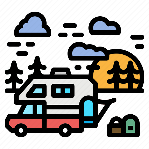 Holiday, motorhome, transportation, trip, vacation icon - Download on Iconfinder