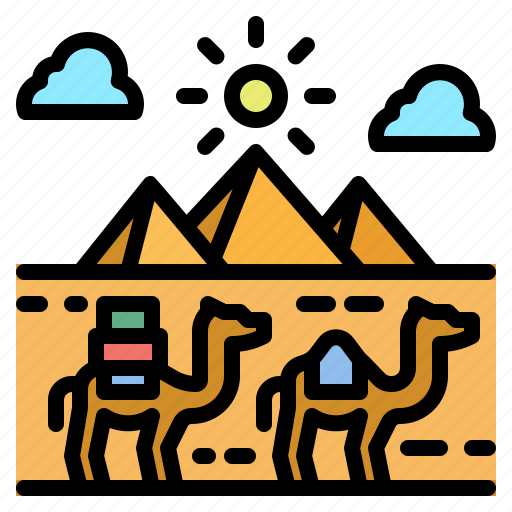 Cultures, egypt, landmark, pyramid, travel icon - Download on Iconfinder