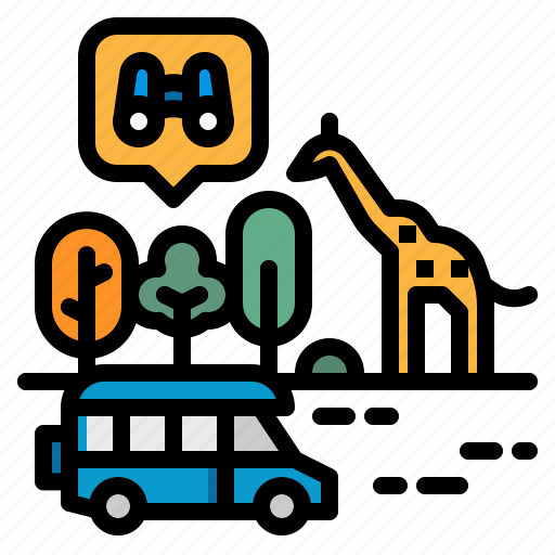 Car, giraffe, jeep, safari, tour icon - Download on Iconfinder