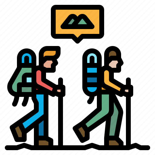 Adventure, backpack, hiking, mountain, trekking icon - Download on Iconfinder