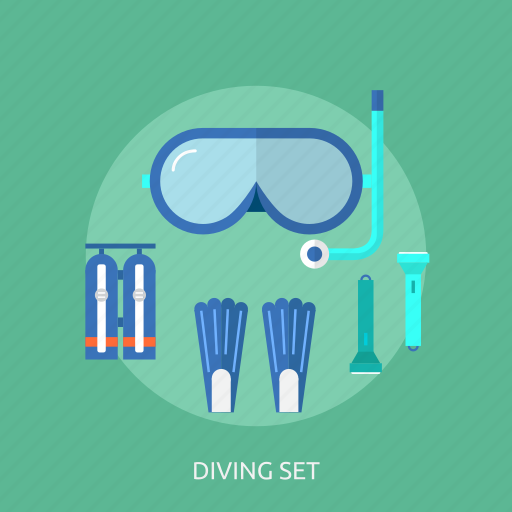 Diving, holiday, recreations, set icon - Download on Iconfinder