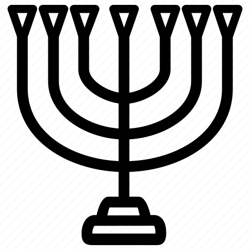 Hanukiah, hanukkah, holiday, jewish, menorah, ydish icon - Download on Iconfinder