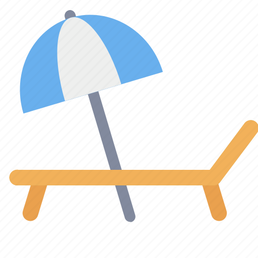 Beach, chair, umbrella, resort icon - Download on Iconfinder