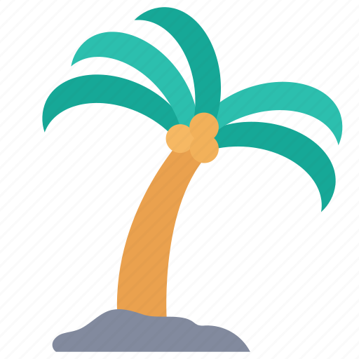 Beach, tree, holiday, vacation icon - Download on Iconfinder