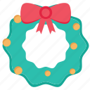 wreath, decoration, holiday, christmas