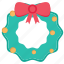 wreath, decoration, holiday, christmas 