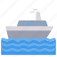 ship, boat, water, sea 