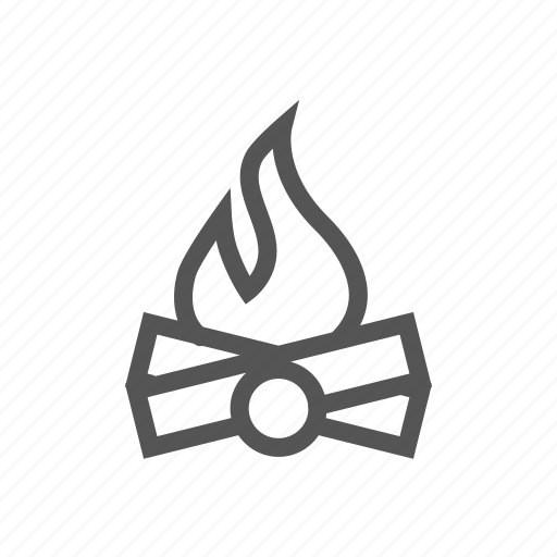 Bon, camp, fire, fireplace, flames, heat, warming icon - Download on Iconfinder