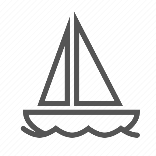 Boat, navigating, sail, sailboat, swimming, water, vessel icon - Download on Iconfinder