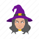 magician, witch, witch hat, halloween