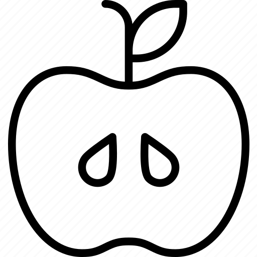 Apple, slice, seeds, food, healthy, fruit icon - Download on Iconfinder