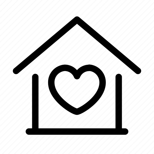 Estate, building, house, home, property, heart, real icon - Download on Iconfinder