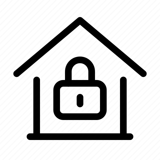 Secure, lock, house, home, property, security, real estate icon - Download on Iconfinder