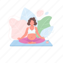 pregnant, woman, yoga, mother, meditation, lotus pose 