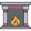 fireplace, fire, winter, chimney, warm, christmas, flame, xmas, bonfire, light 