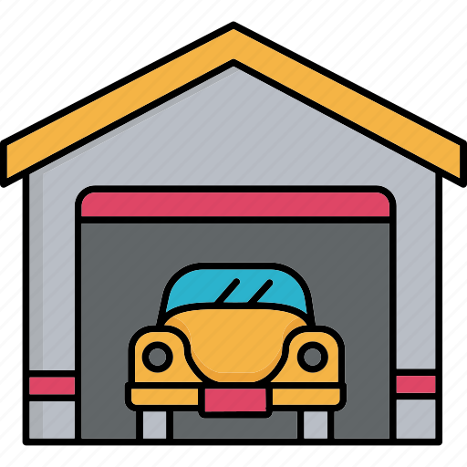 Garage, car, repair, service, vehicle, automobile, mechanic icon - Download on Iconfinder