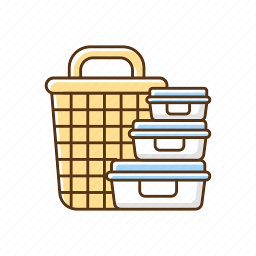Laundry basket, hamper, container, packaging icon - Download on Iconfinder