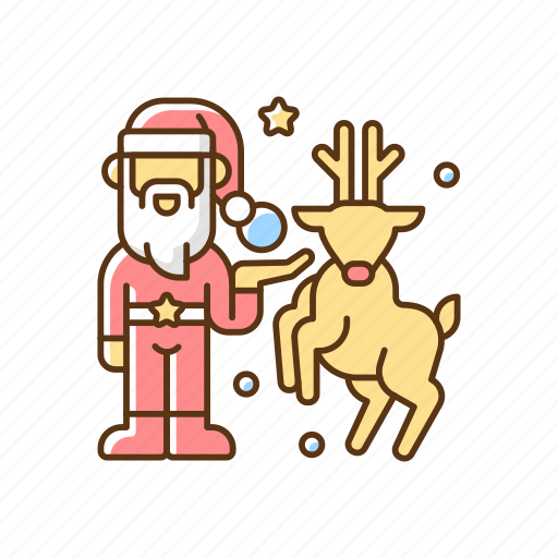 Christmas decor, holiday, santa, reindeer icon - Download on Iconfinder