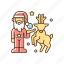 christmas decor, holiday, santa, reindeer 