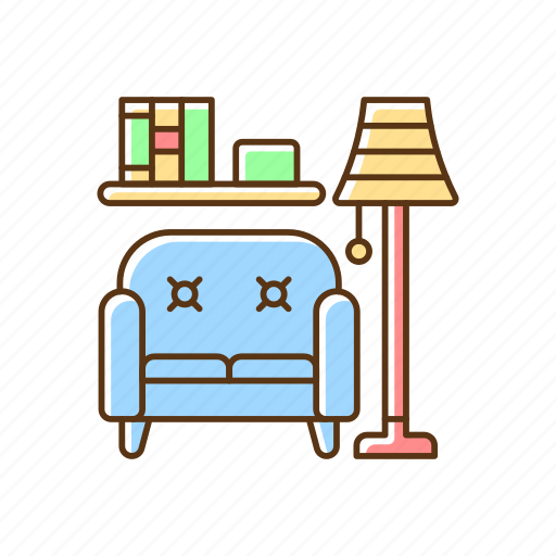 Living room, sofa, couch, furnishing icon - Download on Iconfinder