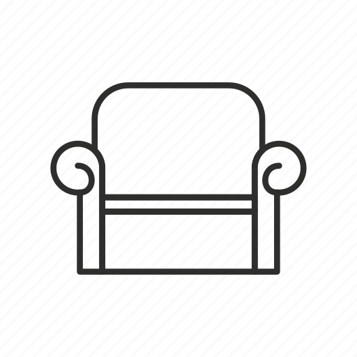 Appliance, chair, furniture, home, outline, recliner, sofa icon - Download on Iconfinder