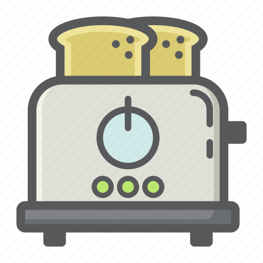 Appliance, bread, breakfast, electric, household, kitchen, toaster icon - Download on Iconfinder