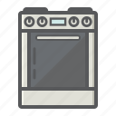 appliance, cooker, gas, hot, household, kitchen, stove