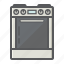 appliance, cooker, gas, hot, household, kitchen, stove 