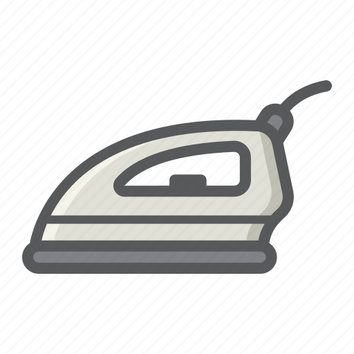 Appliance, cloth, electric, hot, household, iron, work icon - Download on Iconfinder