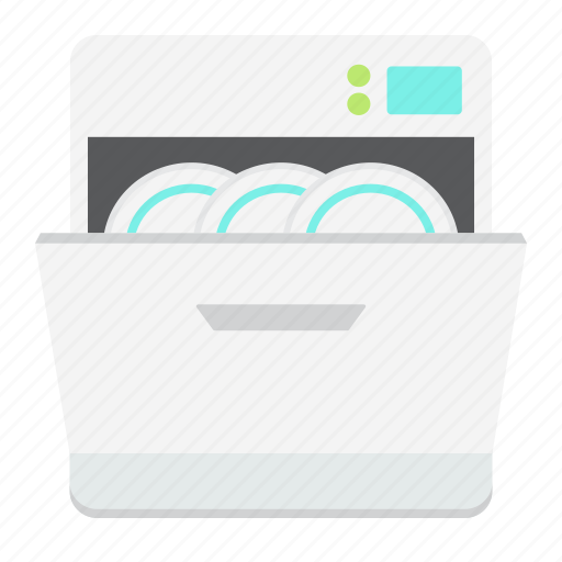 Appliance, clean, dishwasher, domestic, household, kitchen, machine icon - Download on Iconfinder