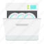 appliance, clean, dishwasher, domestic, household, kitchen, machine 