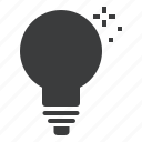 bulb, electric, idea, lamp, light, spark