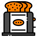 appliances, bread, home, kitchen, toaster