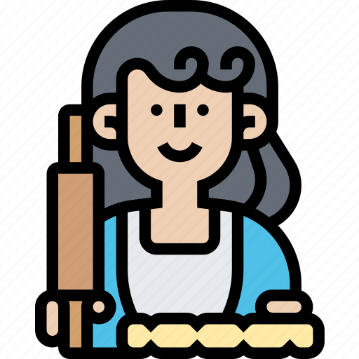 Housewife, cooking, food, kitchen, home icon - Download on Iconfinder