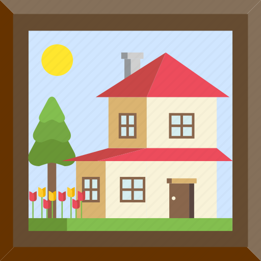 Estate, home, house, property, scene icon - Download on Iconfinder